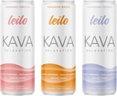 LEILO 124; Kava bubuk Sparkling Relaxation Drink 124; Classic Variety- Pack: Raspberry Hibiscus, Tangerine Mangga, BlackBerry Orange 124; 12 fl oz Cans (Paket 12)
