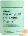 H-PROOF The Anytime You Drink Vitamin, Liver Health & Imunity Support with Electrolytes, Milk Thistle, and Vitamin B & C - 40 Chewable Tablet (20 Pelayan), Vegan, Lemonade