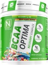NutraKey BCAA Optima Post Recout Complex, No Sugar, No Carb, Recovery Aid, Sour Gummy Worms
