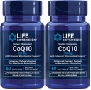 Ekstensi Hidup Super Ubiquinol CoQ10 dengan dukungan Enhanced Mitokondrial, Dukungan Kesehatan & Cellular Energi, Ultra- menyerap, Bebas, Non- GMO, 100 mg, 60 softgels (Paket 2)