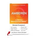 Amberen Menopause Suplement for Women, 60 Capsules, Clinically Proven, Helpport Hormone Saldo, Helling Relieve 12 Menopause Sympories: Hot Flashes, Night Sweats, Mood Swings dan More