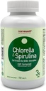 NANOWELL Chlorella & Spirulina 720 Tablet - Chlorella, Spirulina, Antioksidants, Vitamin, Rich in Protein, Broken Cell Wall (720 Count)