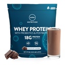 Cokelat Flavored 124; 18g Protein 124; 18g Protein 124; dengan 2 miliar progories + Digetives enzim + BCAAs 124; Keabsorpsi Tinggi + Dicerna 124; Hormone + antibiotic Free 124; 87