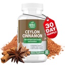 Cinnamon Capsules 1200mg. Powder Cinnamon Sejati, Bukan-GMO, Gluten Bebas, Vegan 60 ct (1)