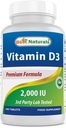 Terbaik Vitamin D3 2000 IU (50 mcg) - 100 Tablet - 100 Days Supply - Membantu Hammune Health, Strong Bones dan Teeth, & Muscle Fungsi (100 Cacah (Paket 1)))