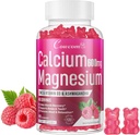 Kalsium Magnesium Zinc Gummies & Vitamin D3, B6, B12, Imune & B12, Imune & Application Bone Health Calcium Magnesium Sugar- Free Vegan Raspberry Flavor 90 Negara