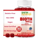Guyonan ShiFAA Nutrititi Vegan Biotin Gummies for Adult & Kids 14; 90 Gummies 126 mcg 45 mcg