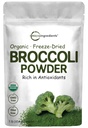 Powder organik Brokoli, 1 Pound, Freeze Dry, Berisi DIM Natural (Diindolylmetana), dan Kaya dalam Fiber dan Imune Vitamin C, Green Superfood untuk Smoothie & Minuman, Vegan Friendly