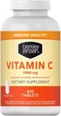 berkley jensen 1000 mg Vitamin C Suplemen (400 Tablet), Tambahan Dukungan Pertahanan Ammune Harian untuk Pria dan Wanita, Gula dan Gluten Bebas Acid Ascorbic, Murni