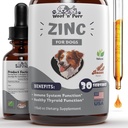 Zinc for Dogs - Dog Zinc Supplement - Membantu untuk mendukung Healthy Skin, Coat, Coat, Ammune Health & More