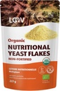 LOV Organic Nooch (Nooch) Nooch Organic Nooch -Forfied Nuttrationary Flakes - Vegan, Gluten Free, None-GMO Unforformed Nooch - Good Source of Natural B-Vitamin - Tidak Ditambahkan Garam atau Gula - Tas Dapat diselamatkan, 8 Ounces (227 Grams)
