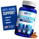 Kami suka Vitamin Resveratrol 1000mg per Serving - 60 Easy to Swallow Veggie Capsules - Natural Resveratrol Supplemen 1000mg - Antioksidant Tambahan Membantu Mendukung Sistem Imune