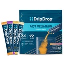 Paket Hidration DripDrop - Variety Kemasan Tropis - Single Serve Electrolytes Powder Minum Mix - Mangga, Açaí, Passion Fruit, Piña Colada - Non- GMO, Gluten Free, Vegan - 32 Tongkat