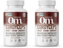 Om Mushroom Superfood Cordyceps Mushroom Capsules Superfood Supportion Suplement, 90 Count, 30 Hari, Energi, Daya, Stamena dan Dukungan Endurance, Supppport Olahraga (Paket 2)
