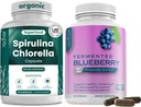 Teaveli Spirulina Chlorella dan Blueberry Capsules