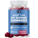 Malam Gummies Fat Burner, Dukungan Tidur & Weight Los Suplement 126; Slimming Hunger Supresan & Metabolisme Booster, Shred Belly Fat While You Sleep 124; Nighttime Diet Gummies for Women & Men 60ct