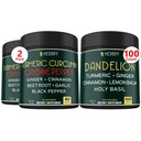 Bundle 7in1 Turmeric Curcumin & 6in1 Danddelion Suplement - Dukungan Jantung, Gangguan Kesehatan dan Sistem Imune