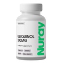Nuray Ubiquinol 100mg Softgels, Formasi Aktif CoQ10 untuk Kesehatan Kardiovaskular dan Dental, Dukungan Imune Bebas Gluten-, Enhances Liver Health, 30 Count