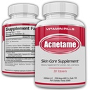 Acne Pills 30 Day- Suplemen Acne Vitamin Treatmen- Tablet Clear Oily Skin untuk Perempuan, Pria, Remaja, dan Dewasa
