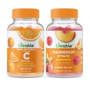 Lifeable Vitamin C 750mg + Magnesium 85mg, Gummies Bundle - Great Tasting, Vitamin Suplemen, Gluten Bebas, GMO Bebas, Gummy Chewable