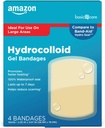 Care Advanced Healing Hydrocolloid Gel Bandages, Large Wound Dressing, 4 ct