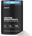 Creapure Creatine Monohydrate Powder - Unfeatored, 5000mg, 100 Servings - Boost Muscle Growth, Power, Performance & Brain Health - Non-GMO, Gluten- Free, HPLC Teruji, NSF Sertifikasi