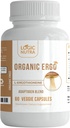 L-Ergothioneine Plus Organic Blend of Cordyceps Mushroom, Lion 's Mane, Reishi, Astragalus, Siberia Ginseng, Ashwagandha - 60 Caps