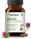 Suplemen Thistle Milk Organik USDA 25: 1 Ekstrak, 8750 mg Kekuatan, Silymarin Suplemen 280 mg, Capsules Organik Liquid, Kesehatan & Detox Dukungan, Non-GMO, 60 Count