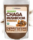 XPRS Nutra Organic Chaga Mushroom Powder - Premium USDA Organic Chaga Mushroom Popper - Chaga Powder Supports Ammune Health - Vegan Friendly Superfood for Chaga Tea and Beverage (8 oz)