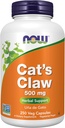 Suplemen SEKARANG, Cakar Kucing 500 mg, Proyek Non- GMO Diverifikasi, Suplemen Herbal, 250 Cacah (Paket 1)