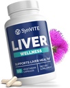 Liver Wellness - Liver Cleanse Detox & Repair for Liver Health with Artichoke Extract, Milk Thistle, Dandelion, Beet Root, Turmeric & More - Vegetarian, Non-GMO, Gluten- Free, dibuat di Amerika Serikat