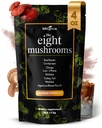 KITI Green 8 Mushroom Powder Extract - 4 oz Adaptogenic Complex for Coffee and Smoothies - Lion 's Mane, Chaga, Reishi, Cordyceps, Maitake, Shiitake - Fokus dan Energi