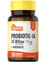 Sundance Probiotic-14; 25 Milyar Cultures 124; 30 Capsules 124; dengan Pregorious 124; Vegetarian, Non- GMO, dan Gluten Free Suplemen