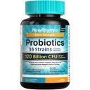 Produksi NewRhythm 120 Billion CFU 36 Strains, 3-in- 1 Programs for Digetical Health & Imune Dukungan dengan Pregories & Enzymes, Probioticos bagi Perempuan & Men, Targeted Rilis, 60 Veggie Caps