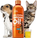 Salmon Oil for Dogs and Cats, Wild Alaska Salmon Oil for Dogs Skin, Coat and Joint, Omega 3 Fish Oil, Dogs and Cats Immune System Support, Epa and Dha, 300 ml Dog Shdding Supplemen