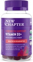 Bab Organik Vitamin D3 + Gummies - 52% Gula Kurang, 1.000 IU USDA Vitamin D, Satu Harian Gummy untuk Strong Bones & Muscle Fungsi, Non-GMO, Gluten Free, Mixed Berry Flavored, 60ct