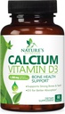 Tambahan Kalsium 1200 mg - dengan Vitamin D3 untuk Peledak Terbaik - Mendukung Kesehatan Ammune, Tulang & Gigi - Alam Kalsium Karbonate + 1600 IU dari D3 - Botol di AS untuk Perempuan & Pria - 60 Tablet