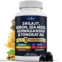 Suplemen baru Shilajit dengan Sea Moss, Ashwagandha, Tongkat Ali, Boron, Magnesium