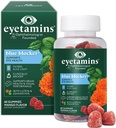 eyetamins Blue Blocker ® Eye Health - 60 Lutein Gummies - Oftalmologist - Dikembangkan - Dukung Vision, Filter Blue Light & Help Eye Strain - Promodes Sleep, Fokus Pengawasan - Vegan & Non-GMO Formula