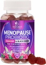 Suplemen Menopause bagi Perempuan - 3 Miliar CFU Natural Menopause Relief untuk Mild Hot Flashes & Night Sweats, PH, Haminal Health Progrees for Women Gummy, Probiotic Suplemen - 120 Gummies