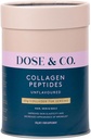 DOSE & CO. Peptida Collagen murni untuk Rambut, Kulit & Nails, Suplemen Bedak - 10oz