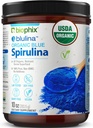 Biophix Blue Spirulina Powder Organik Blulina 10 oz - Algae Organic Spirulina Powder 283 - Superfood Suplemen - Igment Biru Alam - Espirulina en Polvo OrganicaOrganica Azul
