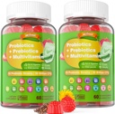 Vegan Promisi Progities for Women & Men - Fiber Pregories Suplemen 124; 50 Milyar CFUs Progrees, Inulin, Psyllium Husk & Multivitamin for Gut, Dibuble & Immune Health, 2 Pack