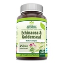 Herbal Secrets Echinacea & Goldenseal Root Supplemen 124; 450 Mg Per Serving 14; Veggie Capsules 126; Non-GMO 124; Gluten- Free 124; Made in USA (120 Count)