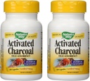 Nature 's Way Activated Arang High Adsorbency - 100 Capsules 2 pack