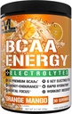 EVL BCAAS Amino Acids Powder - BCAA Energy Pre Workout Queder for Muscle Recovery Lean Growth and Endurance - Rehydrating Post Workout Recovery Drinder with 6 Key Electrolytes