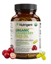 USDA Organik 100% Murni Cranberry Minyak 940 mg, Tanaman Sourced Omega 3-6-9 Fatty Acids, Cair Kasules Organik, Kesehatan & Skin Kesehatan, 60 Capsules