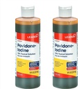Pemimpin Povidone Iodin 10% Prep Solution USP, Aid Antiseptic Wound Cleanser, Wound Wash, Antiseptic Soap (8 Fl Oz, Paket 2)
