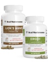 Jamur asli Ergothioneine (60) dan Lions Mane (300ct) Bundle dengan Shiitake dan Oyster Mushroom Ekstraksi - Umur panjang dan Kelahiran - Vegan, Gluten Bebas, Tanpa-GMO - Dukungan Alam untuk Penuaan Kesehatan