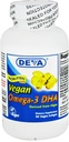 Deva Vegan Omega-3 DHA 200mg, dari Algae, Non- Fish, Tertunda Rilis, 90 Kapsul, 1 - Pack